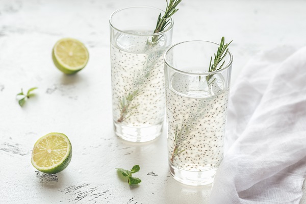 Energy Chia Seed Drink with Lime and Honey