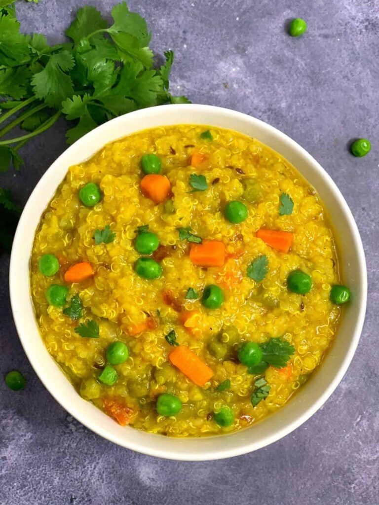 Quinoa Mung Dal Khichdi with Vegetables